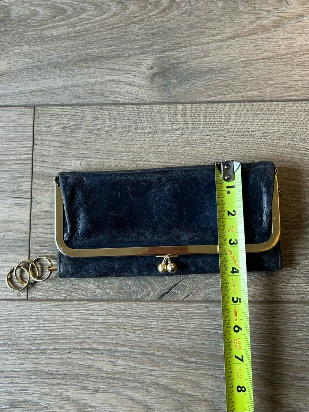 Vintage The Original Hobo Rachel Continental Wallet Genuine Leather Blue - Picture 11 of 11
